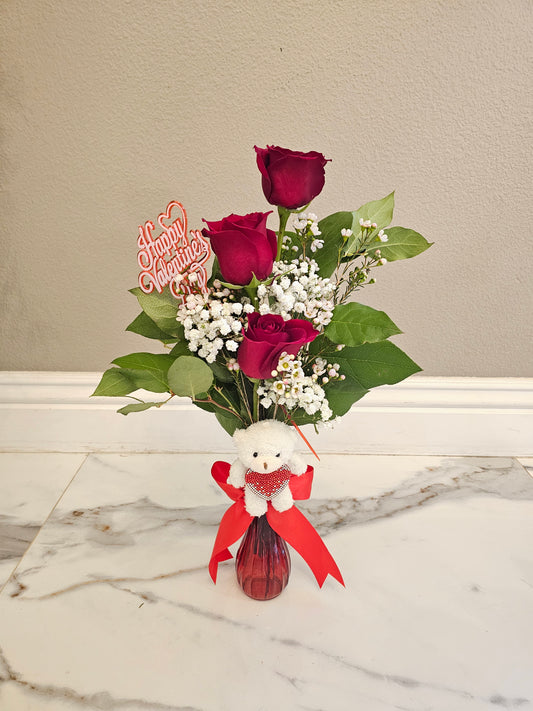 𝐌𝐈𝐍𝐈 𝐅𝐥𝐨𝐰𝐞𝐫 𝐕𝐚𝐬𝐞 𝐰𝐢𝐭𝐡 𝐌𝐢𝐧𝐢 𝐁𝐞𝐚𝐫