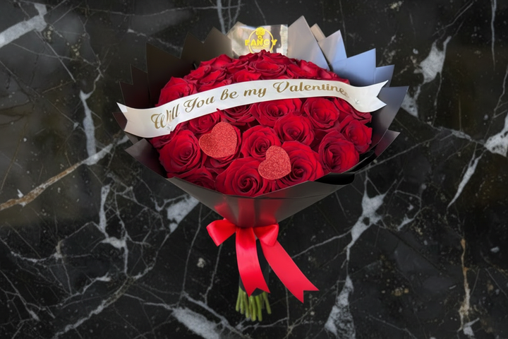25 Red Roses Bouquet 🌹