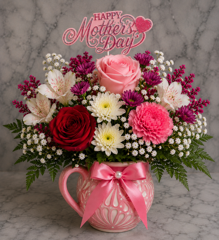 Fancy Flower Mug